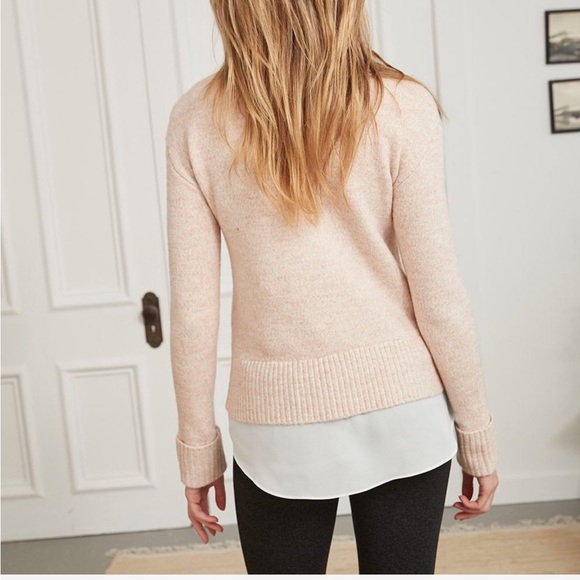 RW&Co. “Fooler” Tunic Sweater, Light Pink, Size Large - Picture 2 of 10